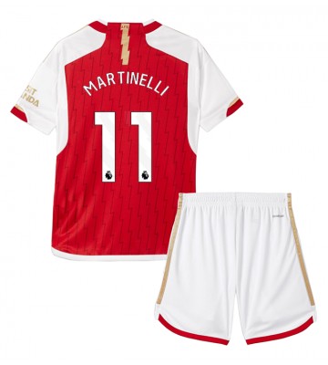 Arsenal Gabriel Martinelli #11 Replika Babytøj Hjemmebanesæt Børn 2023-24 Kortærmet (+ Korte bukser)